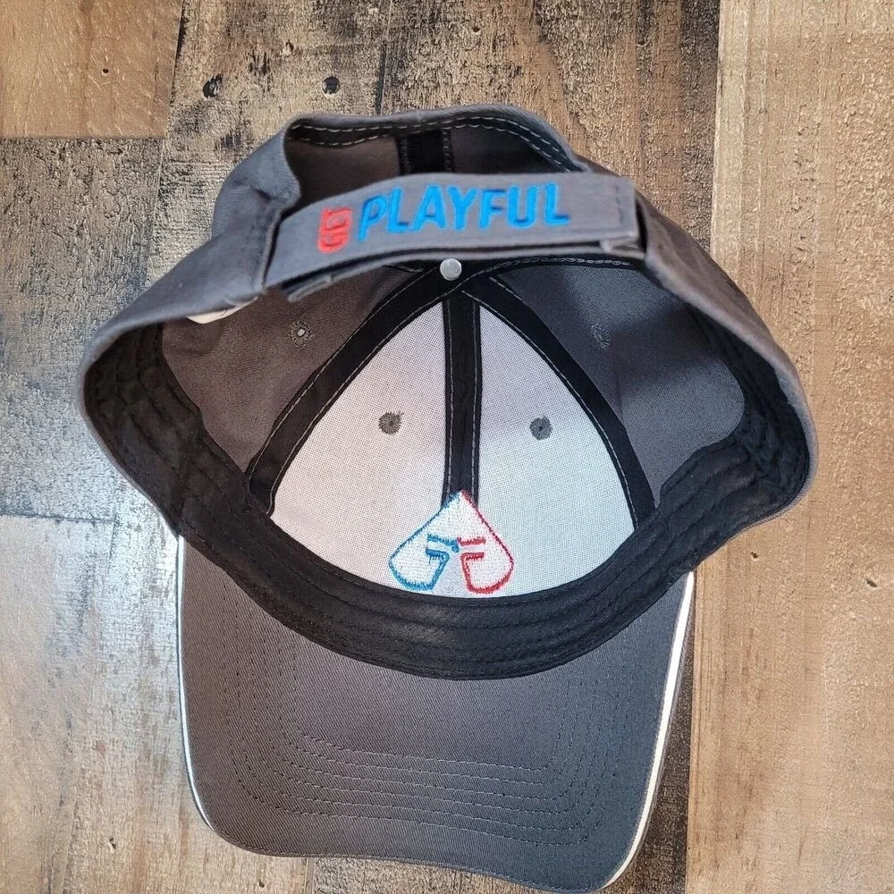 Carnival Players Club Gambling Dice Gray Adjustable Cap Hat‎